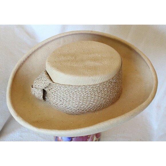 Lily J. by Eric Javits women's sun Hat wrap tie designer Size Small summer - Picture 7 of 12